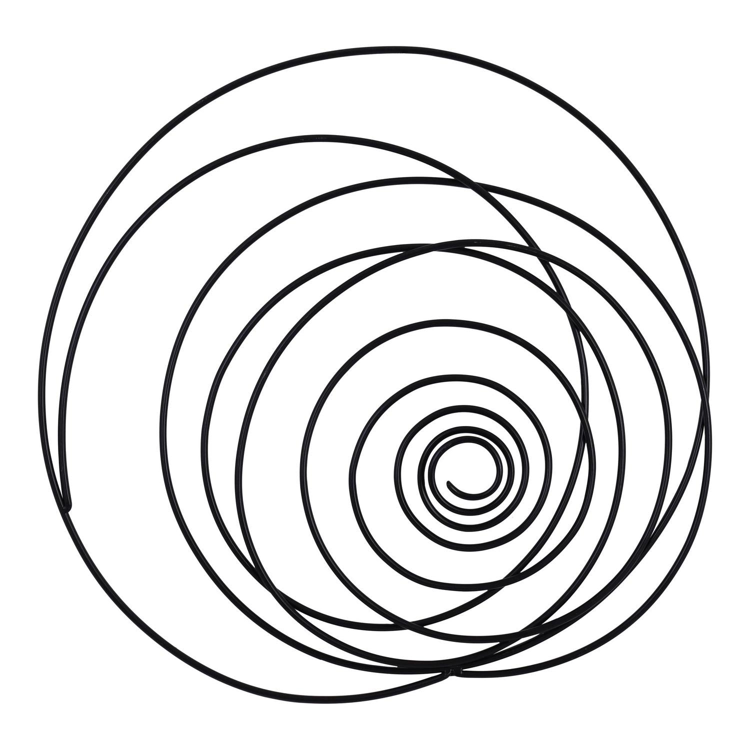 Aplique 61X8X61 Negro Espiral