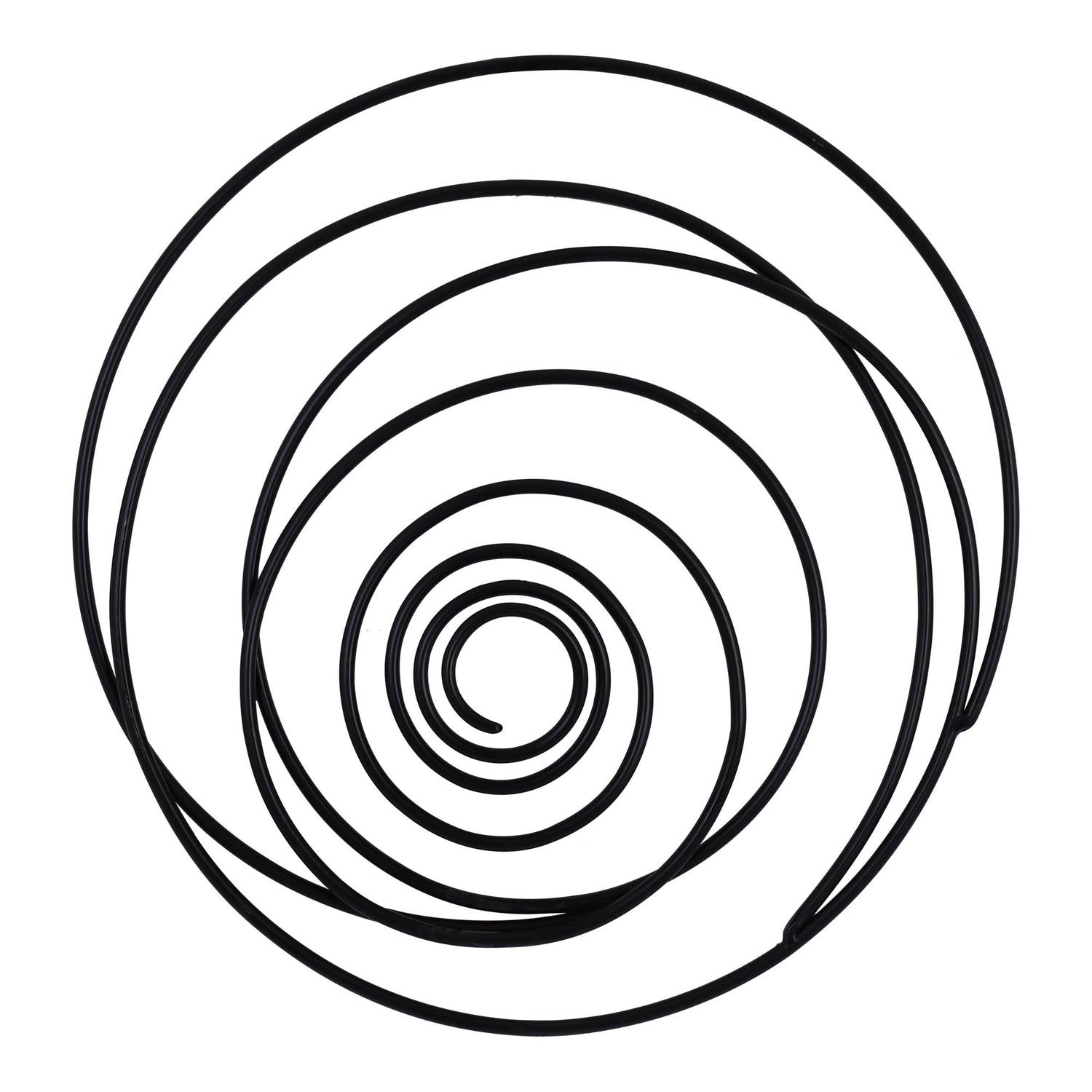 Aplique 42X7X44 Negro Espiral