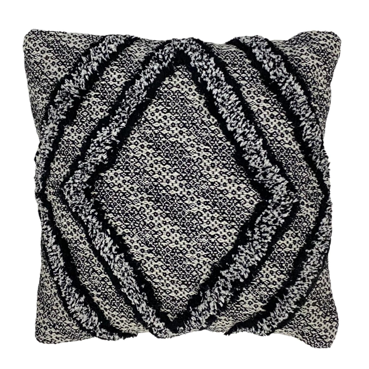 Funda Cojín 45X45 Gris, Negro Nomada