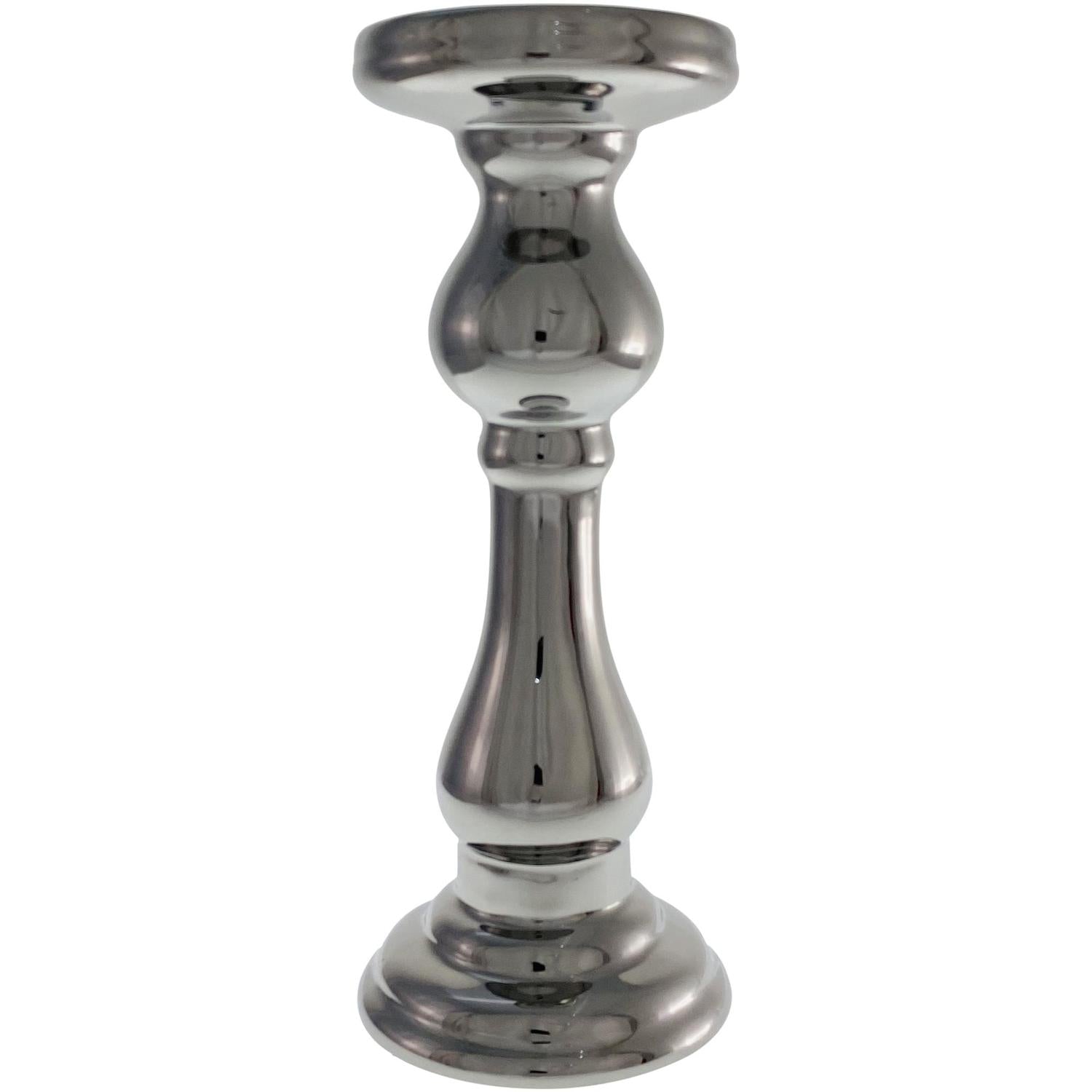 Candelabro 10.5X10.5X26.5Cm Plata Helena