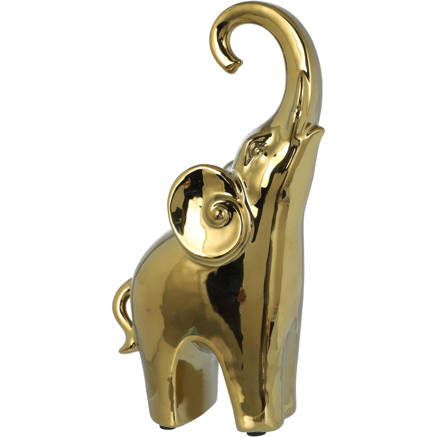 Figura 10X6X24.5 Oro Elefante