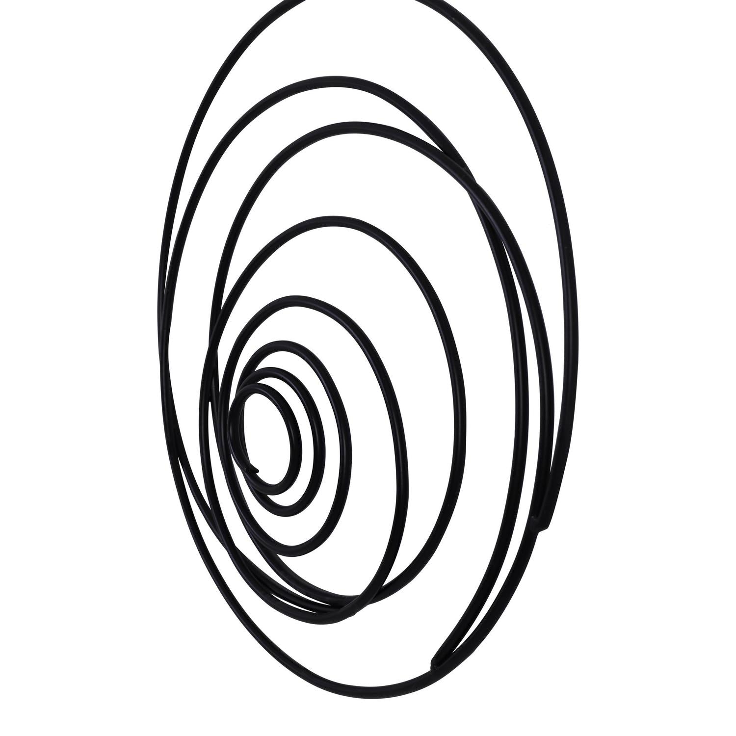 Aplique 42X7X44 Negro Espiral