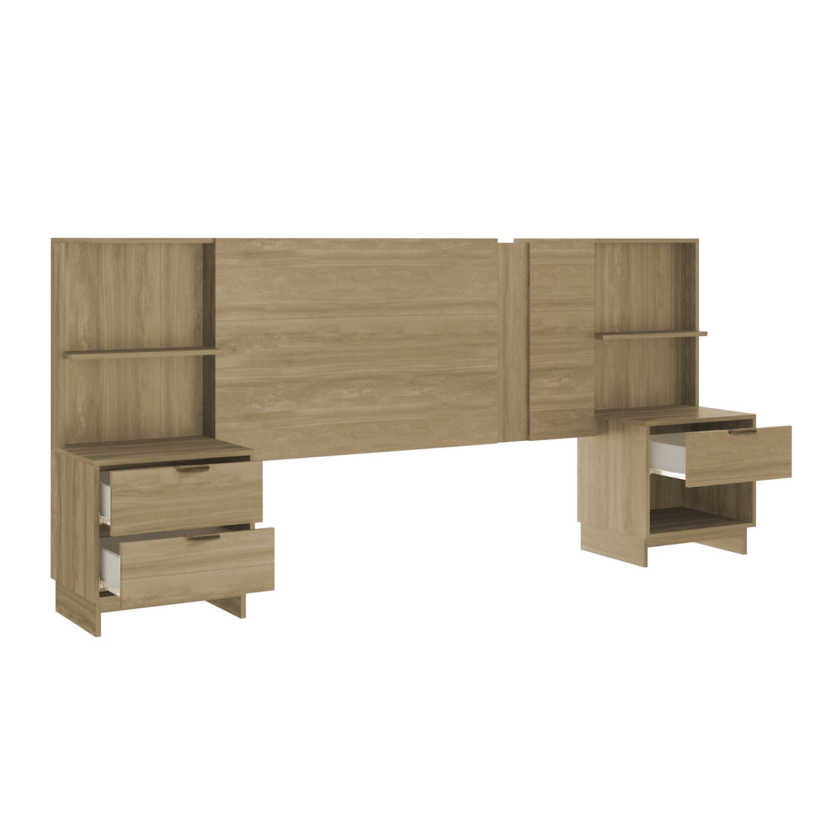 Cabecera 160 Ceratto Natural Flex + Nochero*