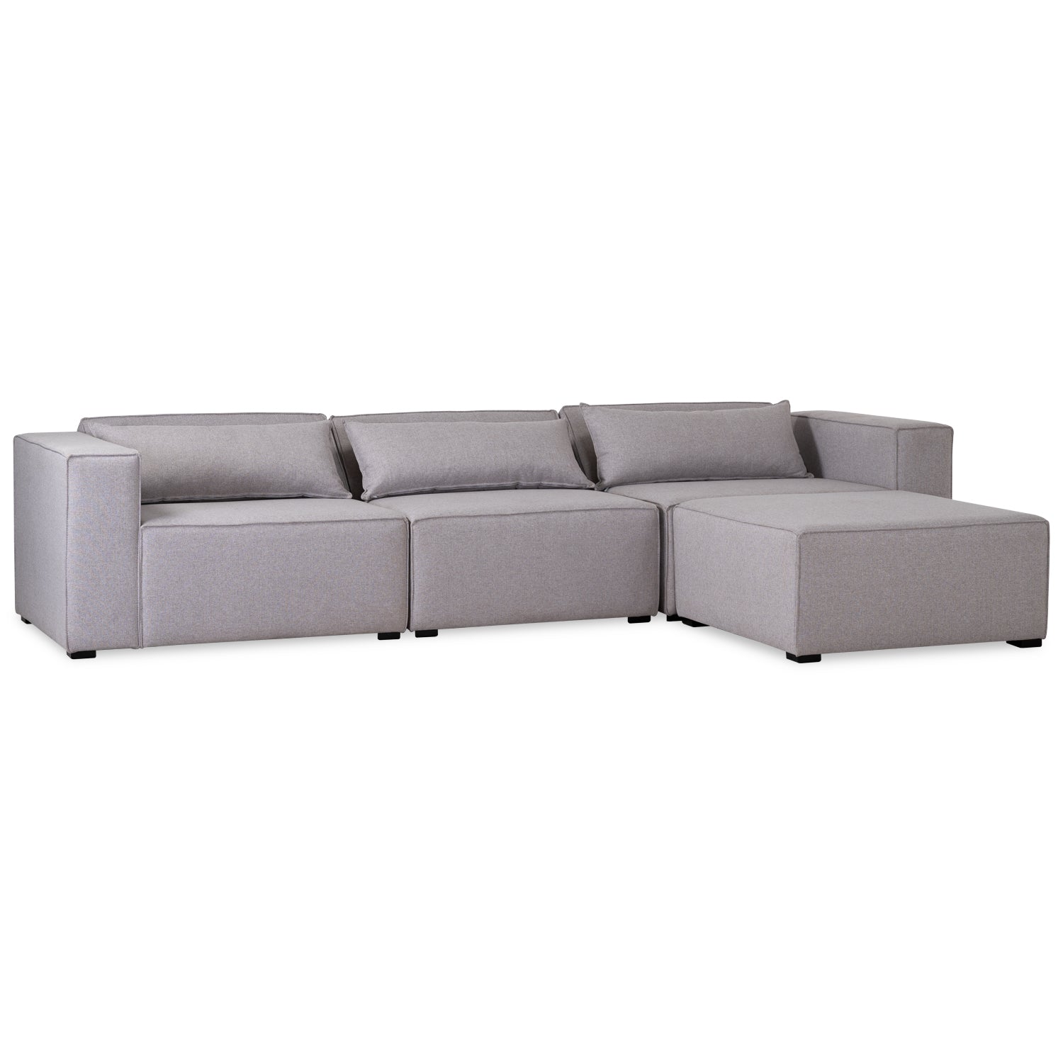 Puff Memphis Lino Klap Gris