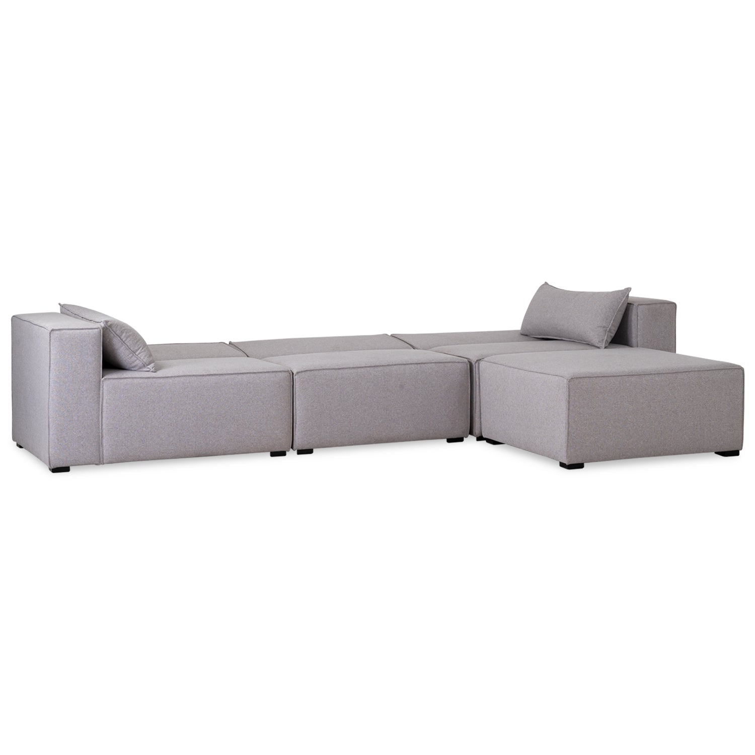 Puff Memphis Lino Klap Gris