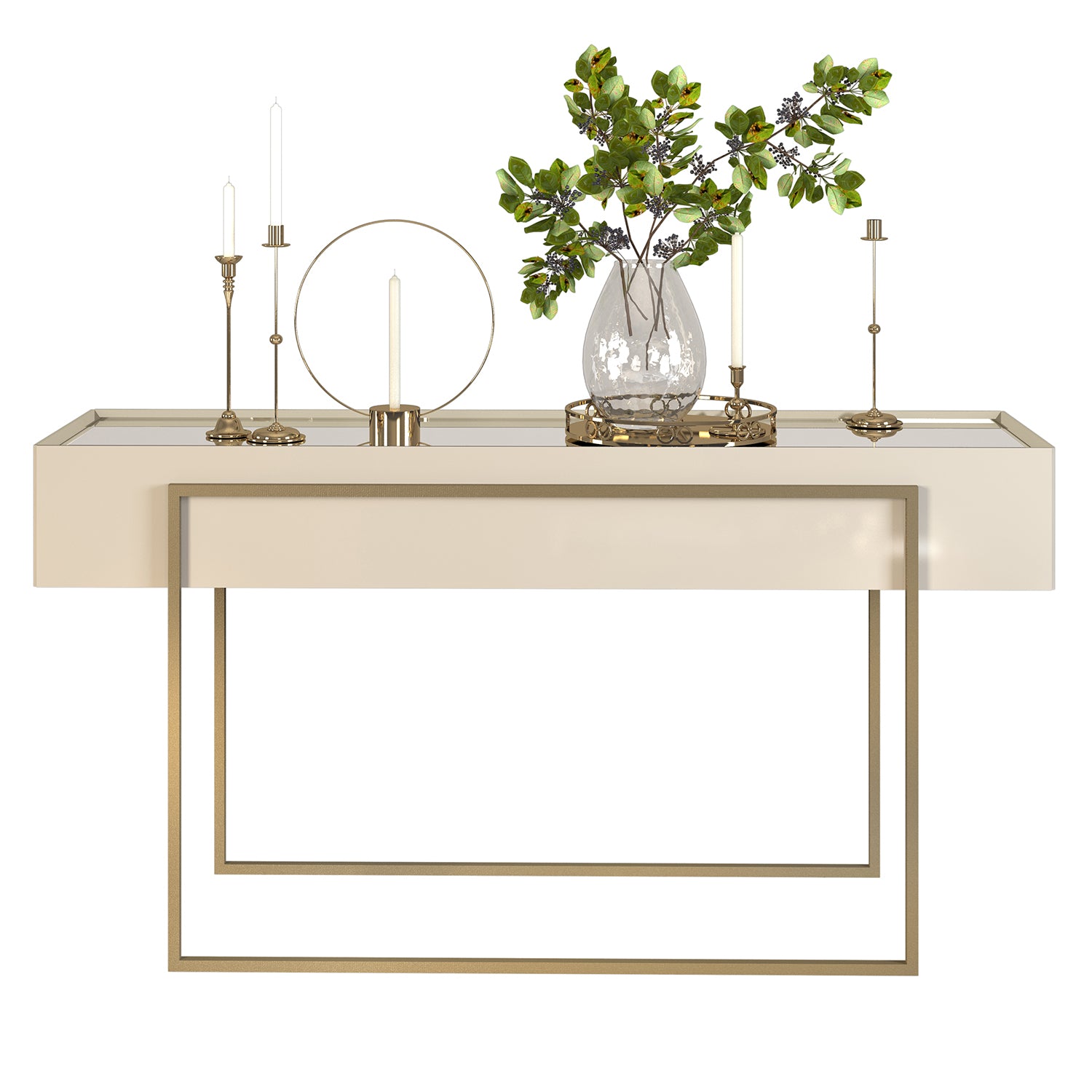 Consola Loft  Off White, Champaña B