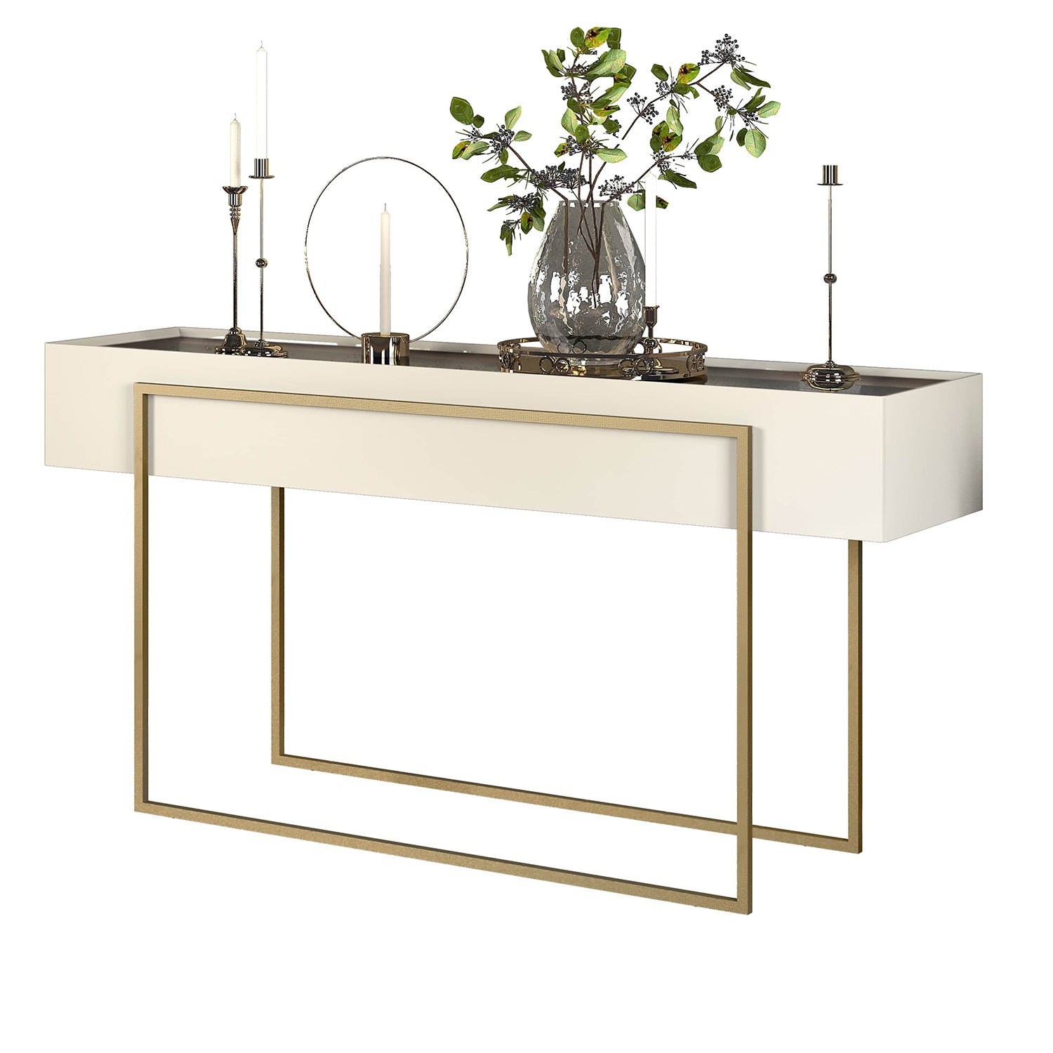 Consola Loft  Off White, Champaña B