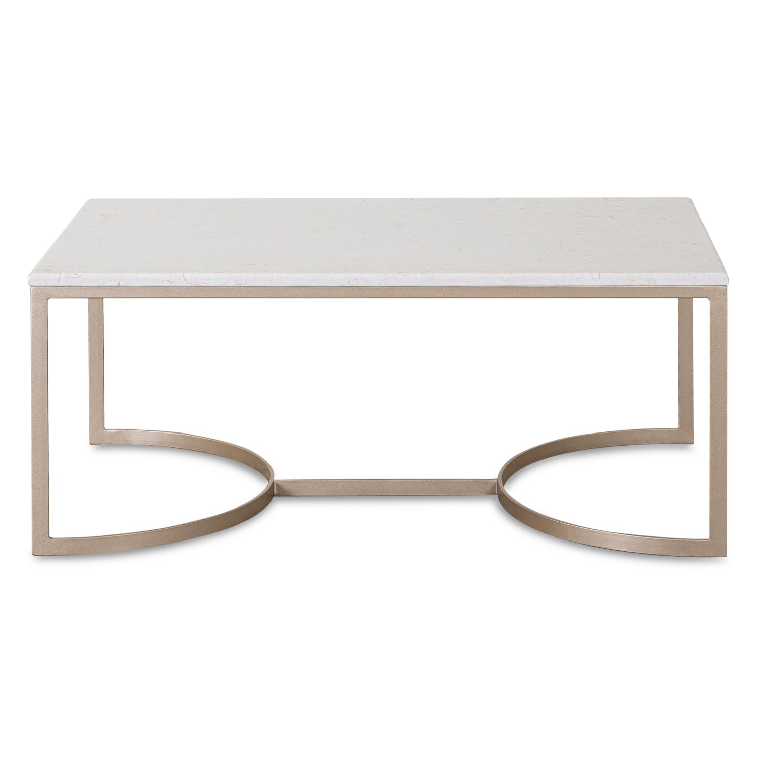 Mesa De Centro 120X80 Channel Marmolado Champaña