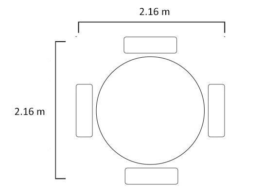 Comedor 4 Puestos Clara Microfibra Houston Beige, Crema
