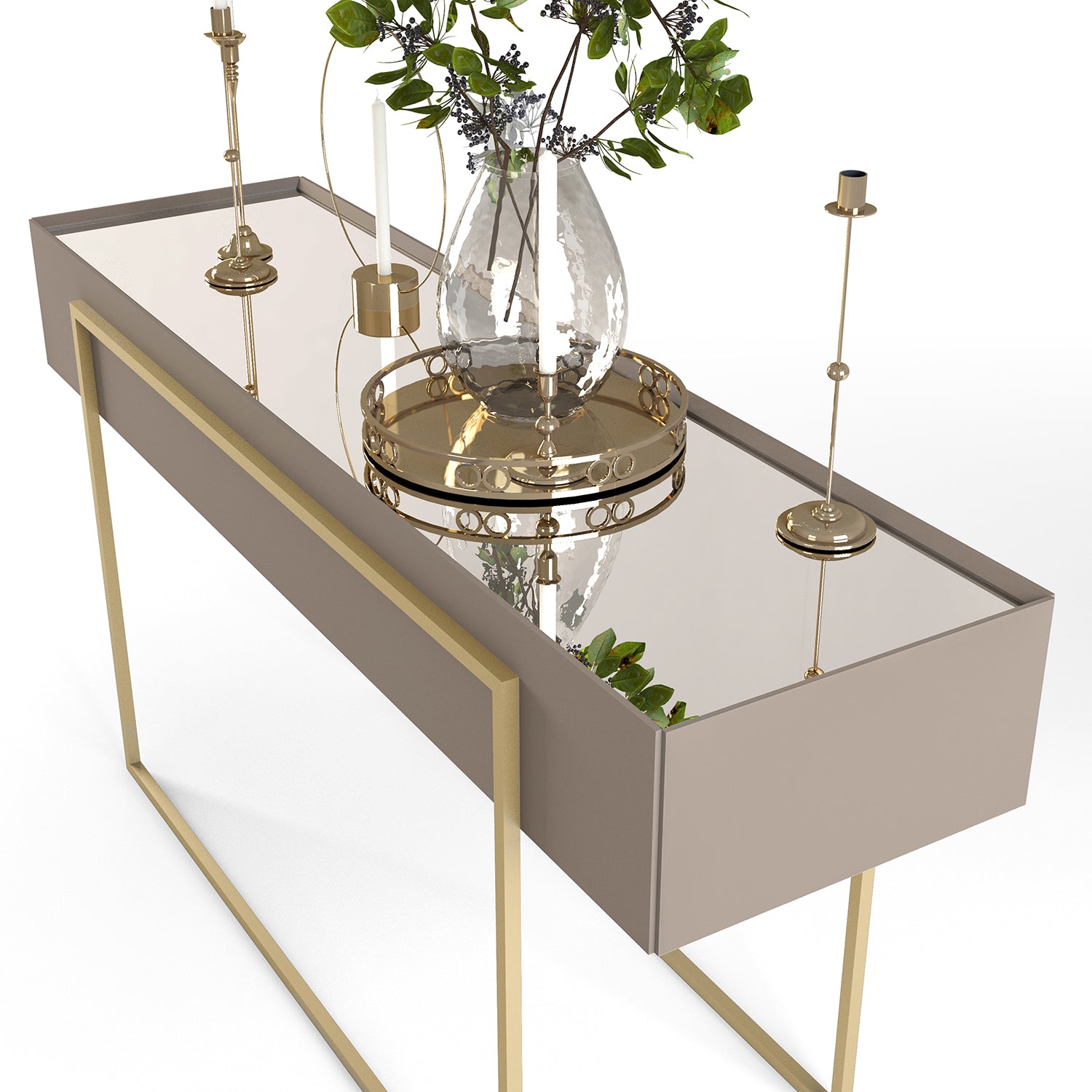 Consola Loft Gris, Champaña B