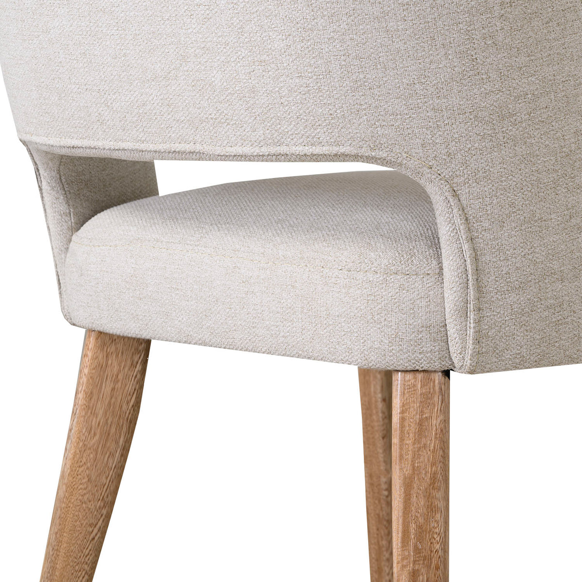 Comedor 4 Puestos Camille Lino Verona Beige, Cubierta Natural
