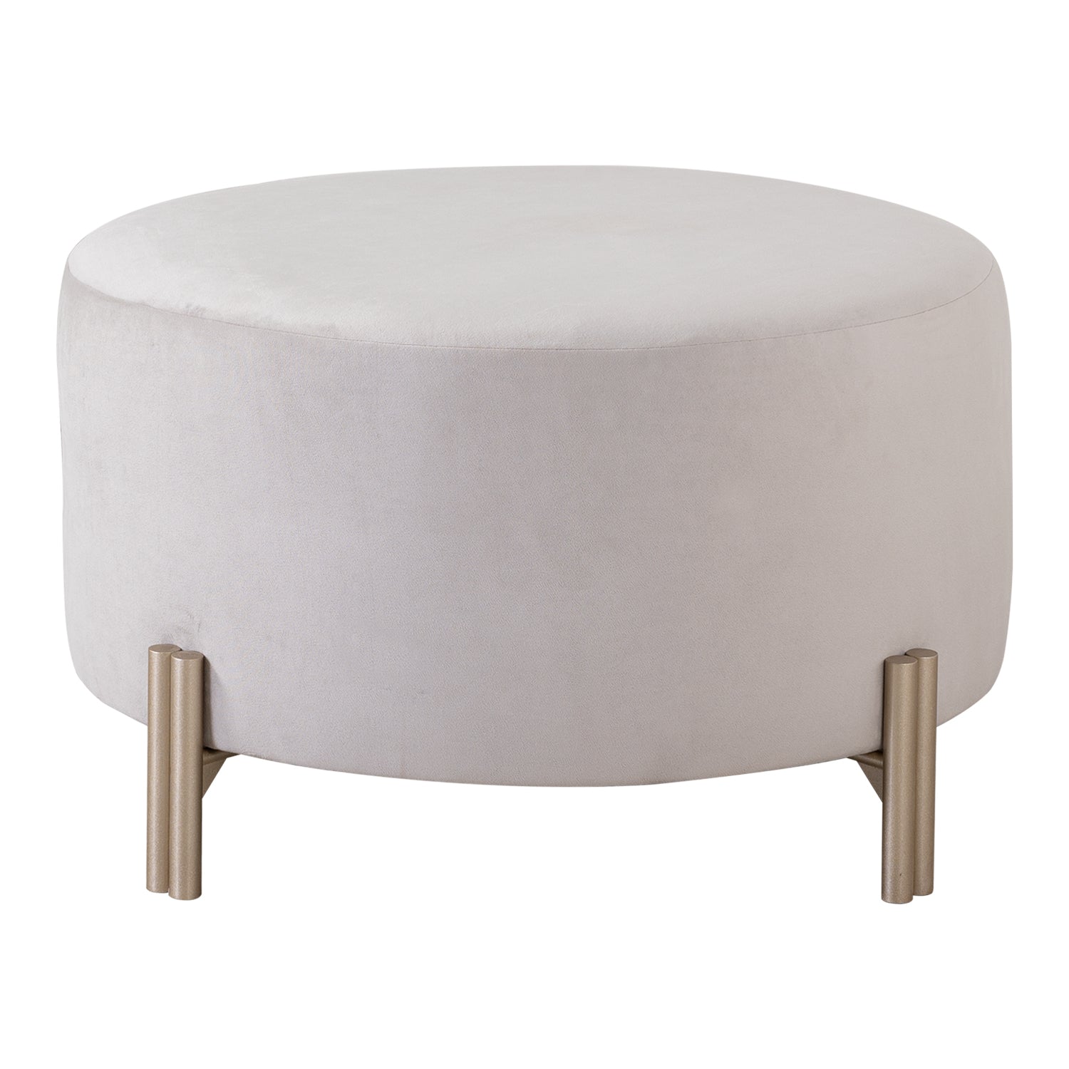 Puff Brooklyn Velvet Zarina Marmol, Champaña Premium