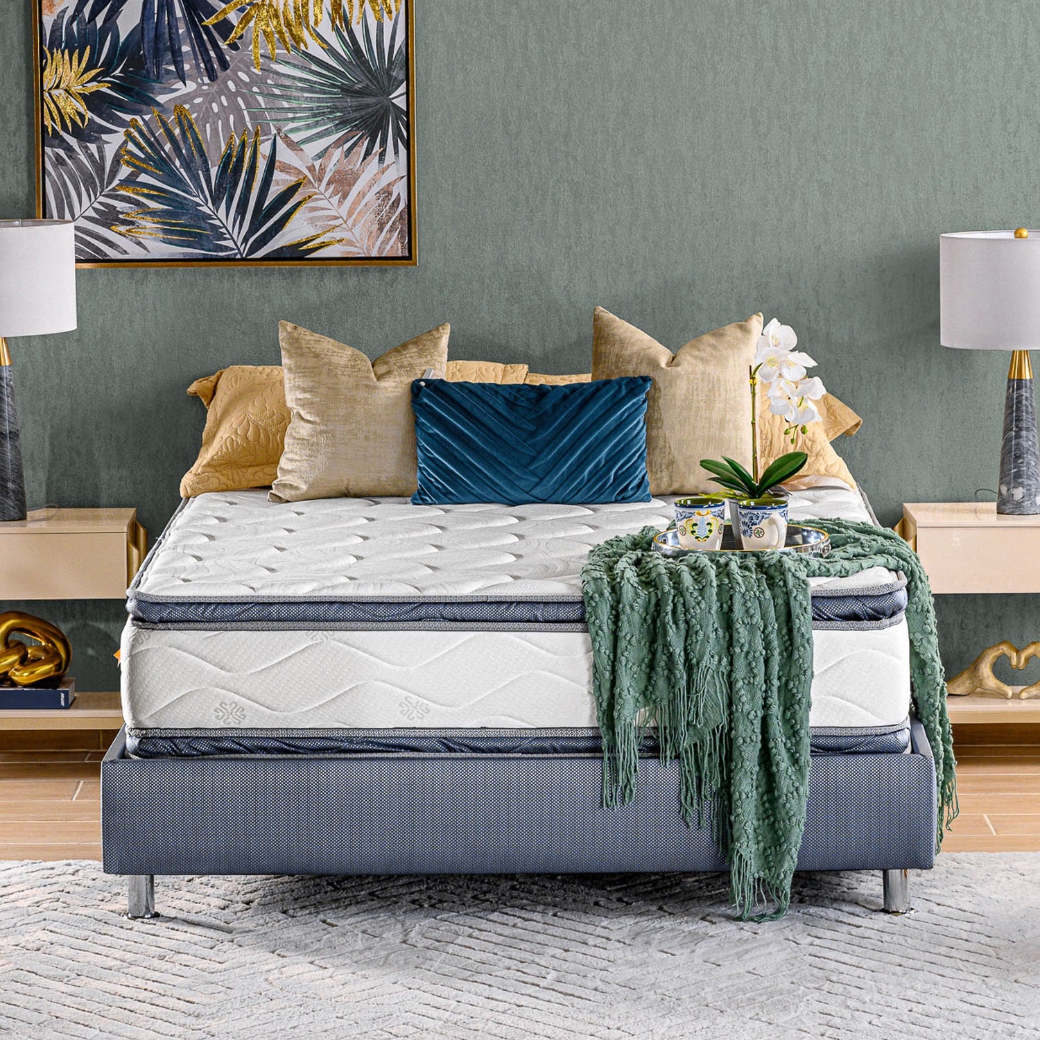 Colchón King Renacer Doble Pillow Top (Garantia 9 Años)