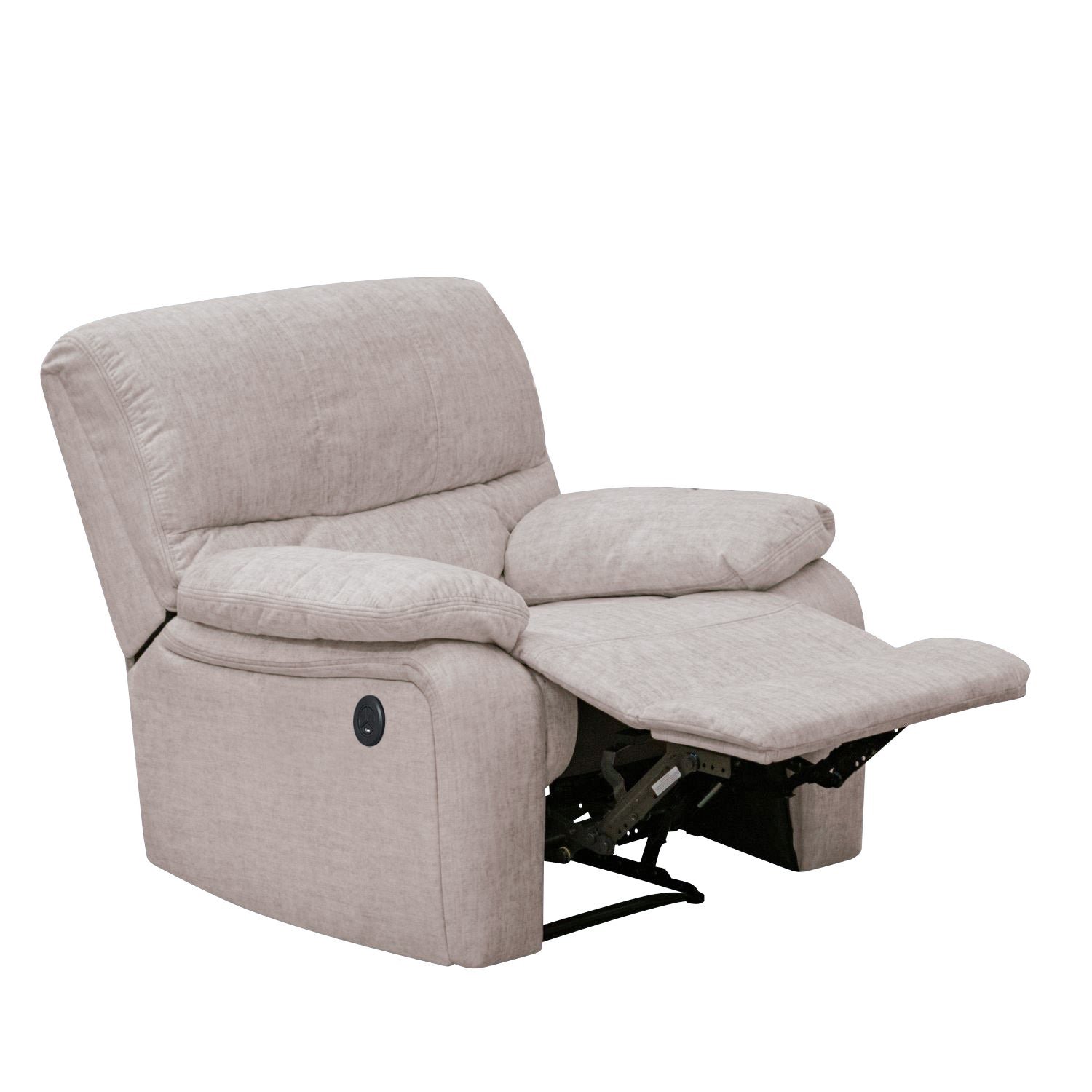Sillón Reclinable Star Velvet Atlas Marmol Eléctrica