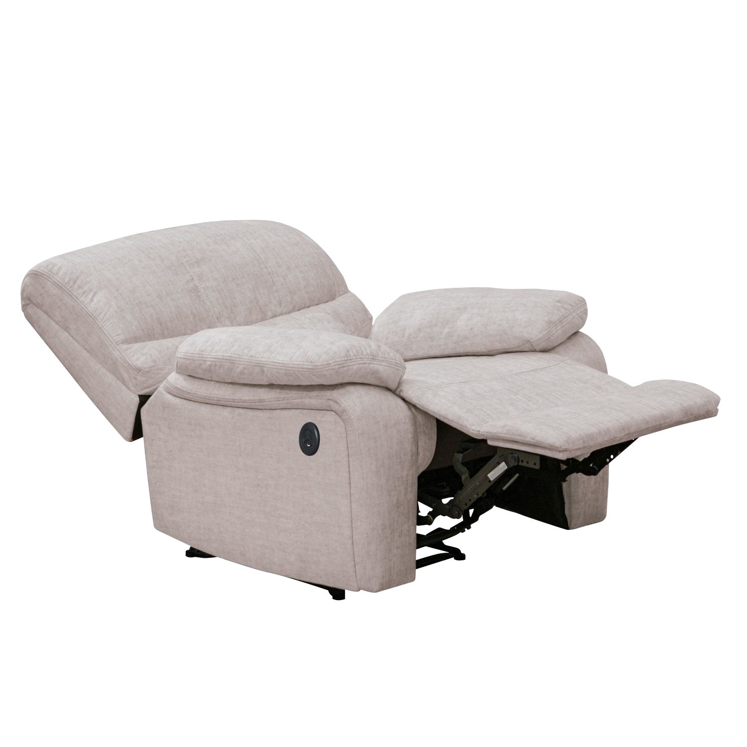 Sillón Reclinable Star Velvet Atlas Marmol Eléctrica