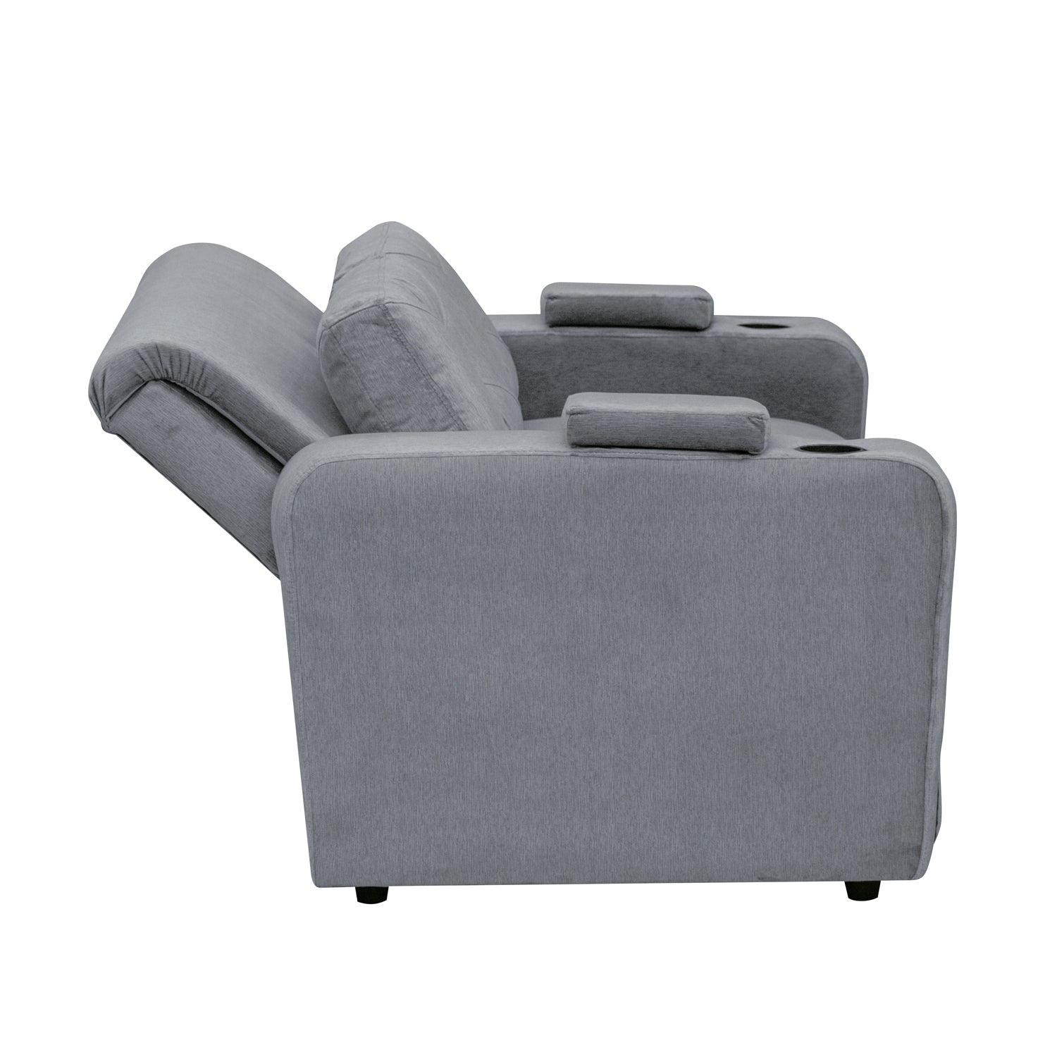 Sofá  Cama Boston Velvet Suprema Gris