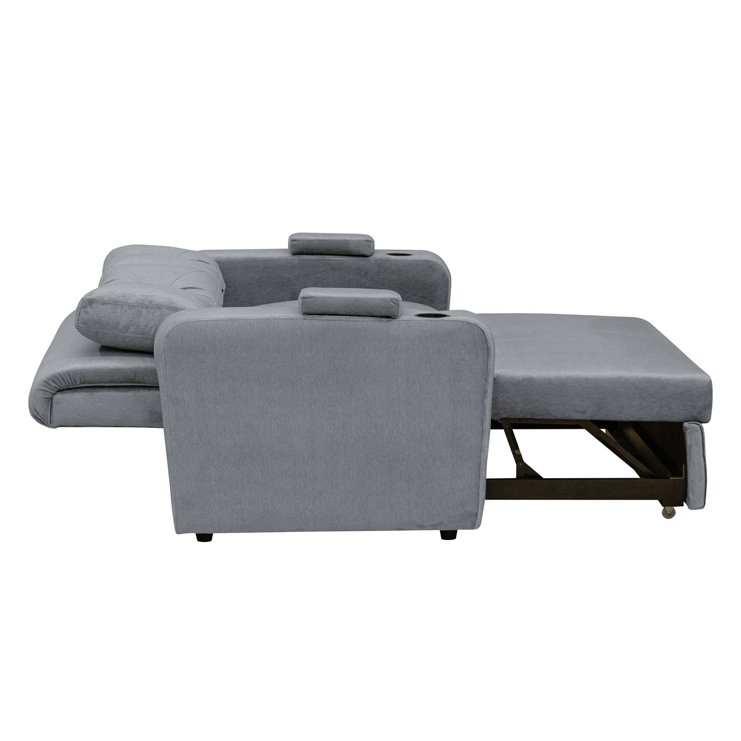 Sofá  Cama Boston Velvet Suprema Gris