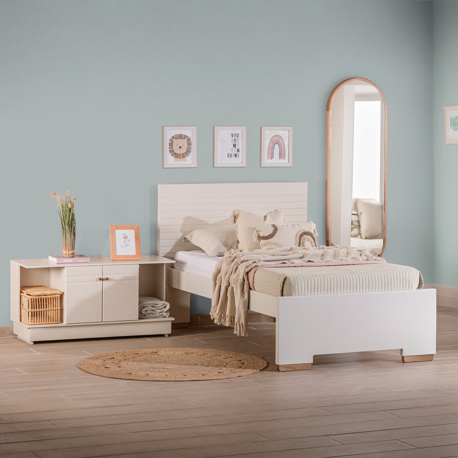 Cuna Para Bebé 1.00 Finlandia Natural, Off White