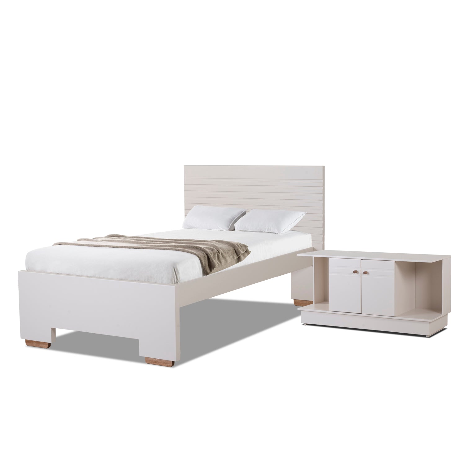 Cuna Para Bebé 1.00 Finlandia Natural, Off White