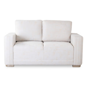 Sofá 2 Puestos Victoria Velvet Luxury Sand, Champaña