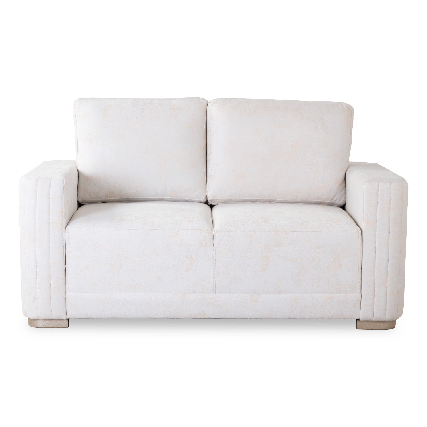 Sofá 2 Puestos Victoria Velvet Luxury Sand, Champaña