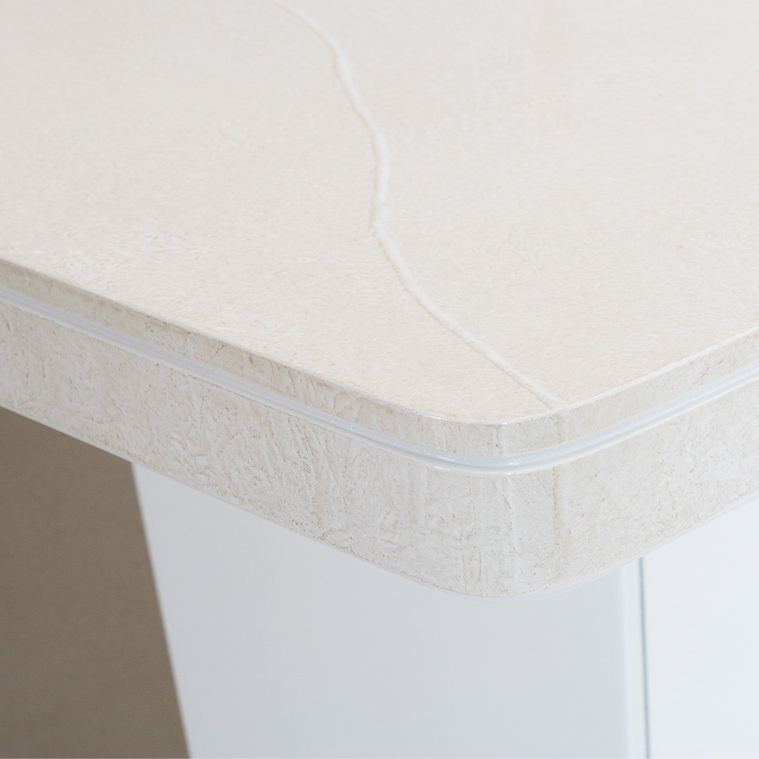 Comedor 4 Puestos Roma Eurolino Blanco Puro, Champaña