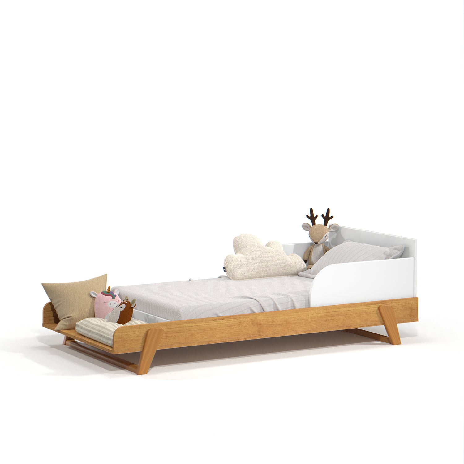 Cama Cuna Maggic Blanco, Miel