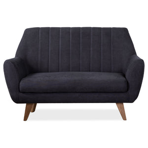 Sofá 2 Puestos Lugo Microfibra Dorsey Gris, Natural