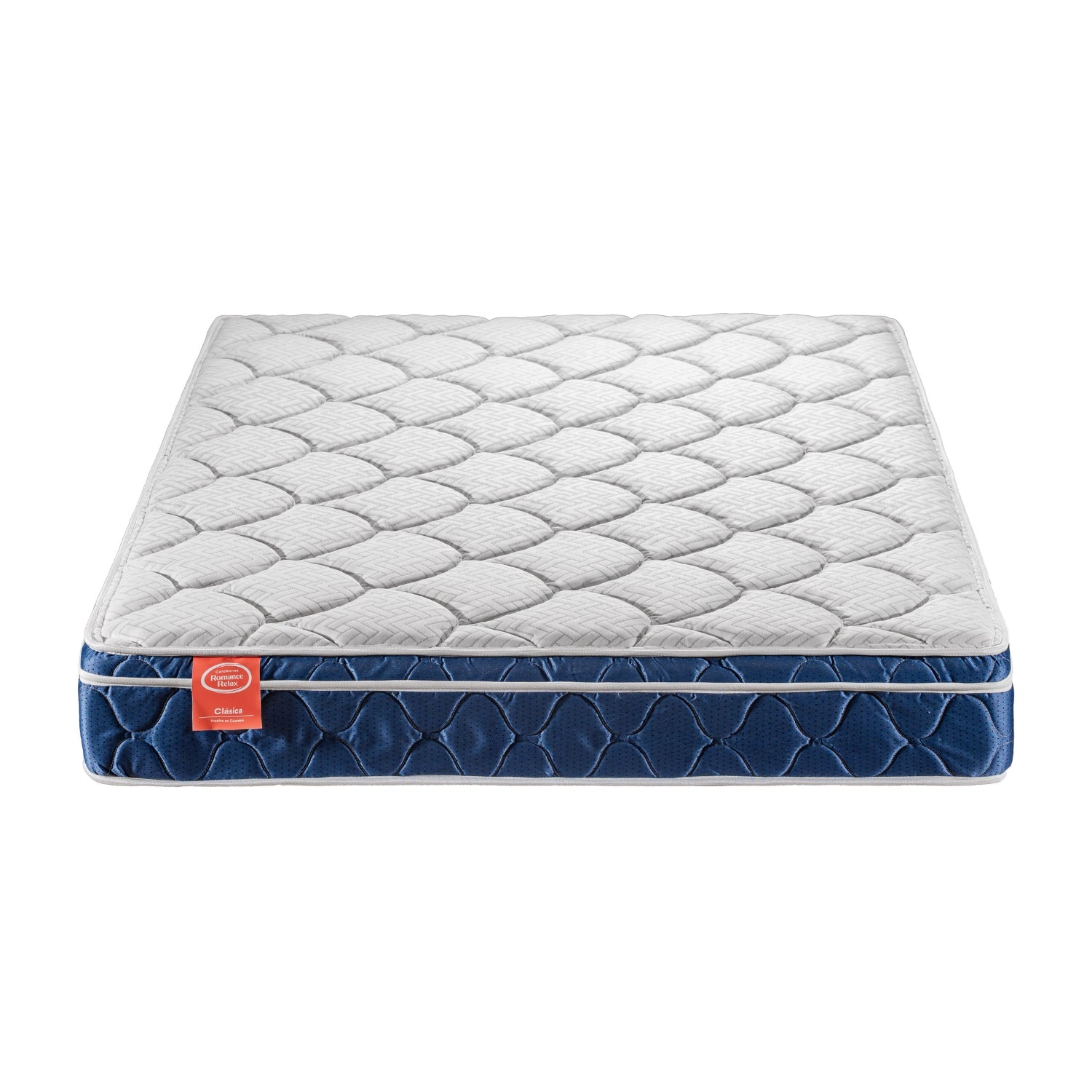 Combo Cama Doble Tokyo Beige, Natural + 2 Nocheros Donny + Colchón Horizon Soft