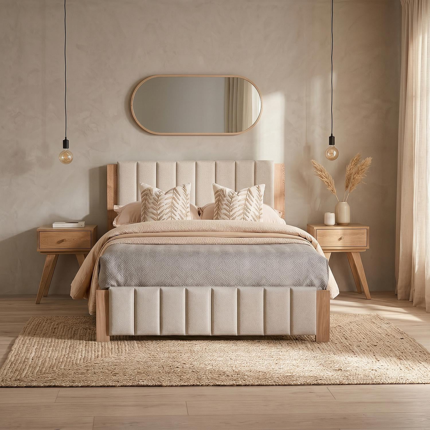 Juego de Alcoba Queen Nepal Beige, Natural