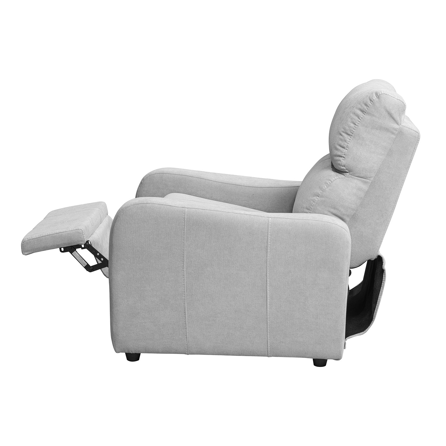 Combo Panel De Tv Pier 133X132X31 Off White + Silla Reclinable Daytona Kazan Plata