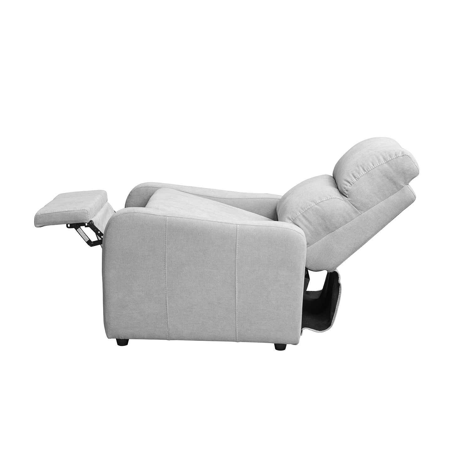 Combo Panel De Tv Pier 133X132X31 Off White + Silla Reclinable Daytona Kazan Plata