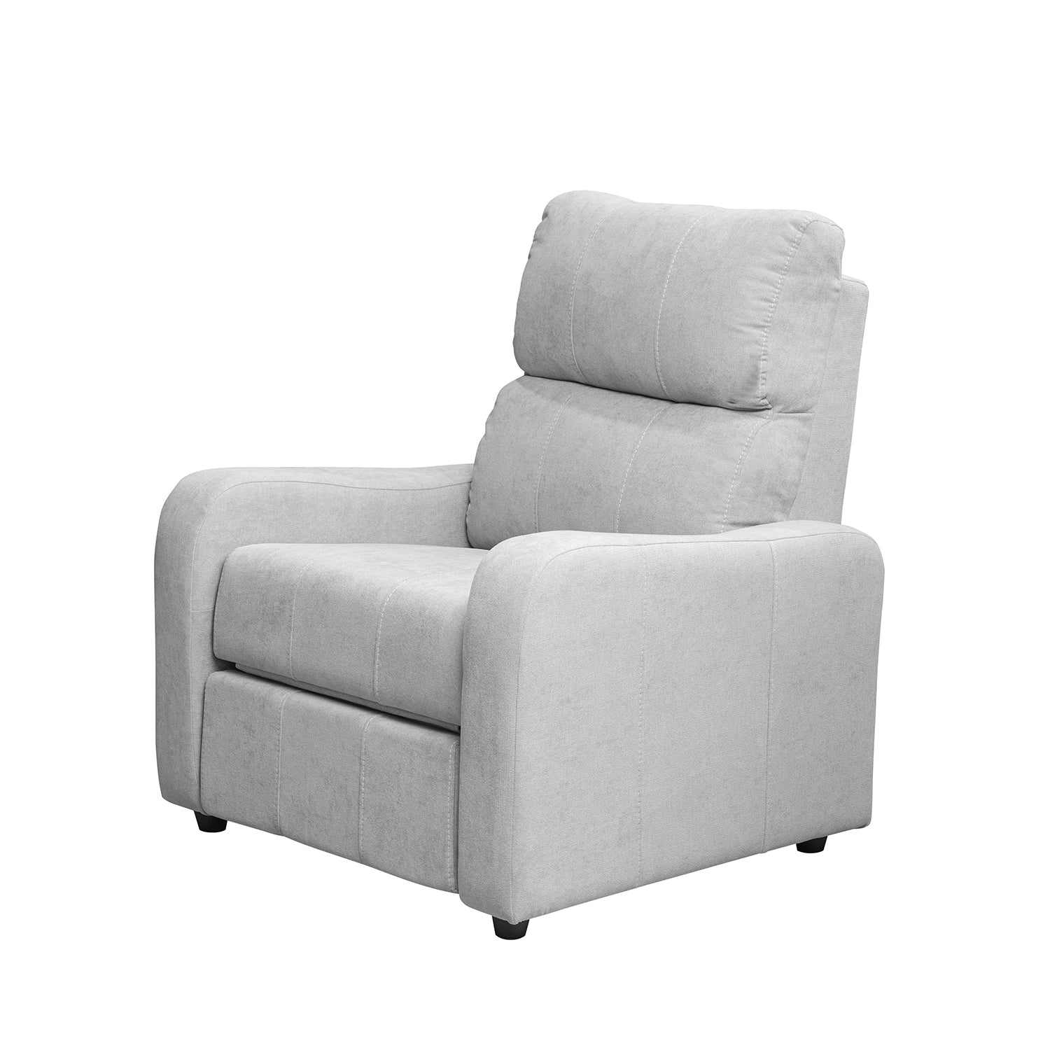Combo Panel De Tv Pier 133X132X31 Off White + Silla Reclinable Daytona Kazan Plata