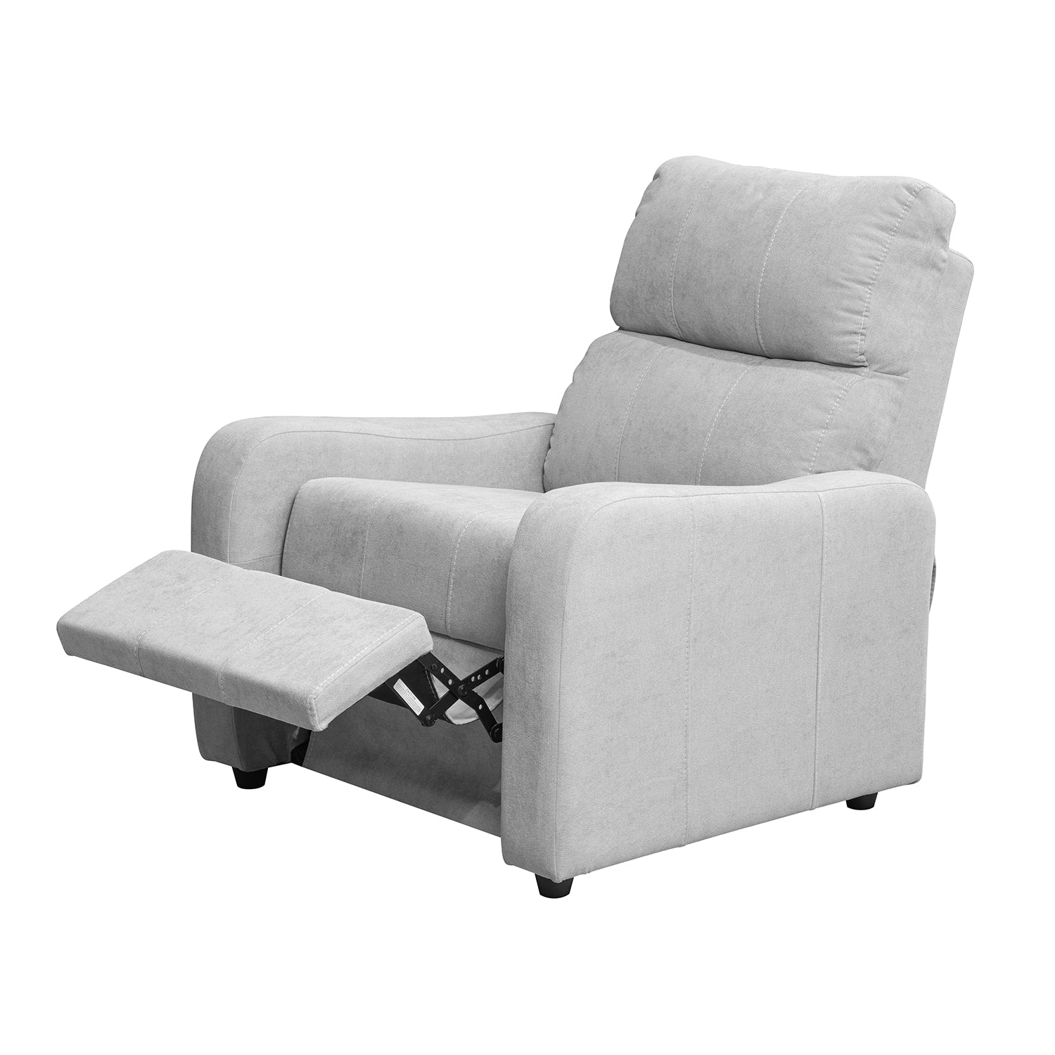 Combo Panel De Tv Pier 133X132X31 Off White + Silla Reclinable Daytona Kazan Plata