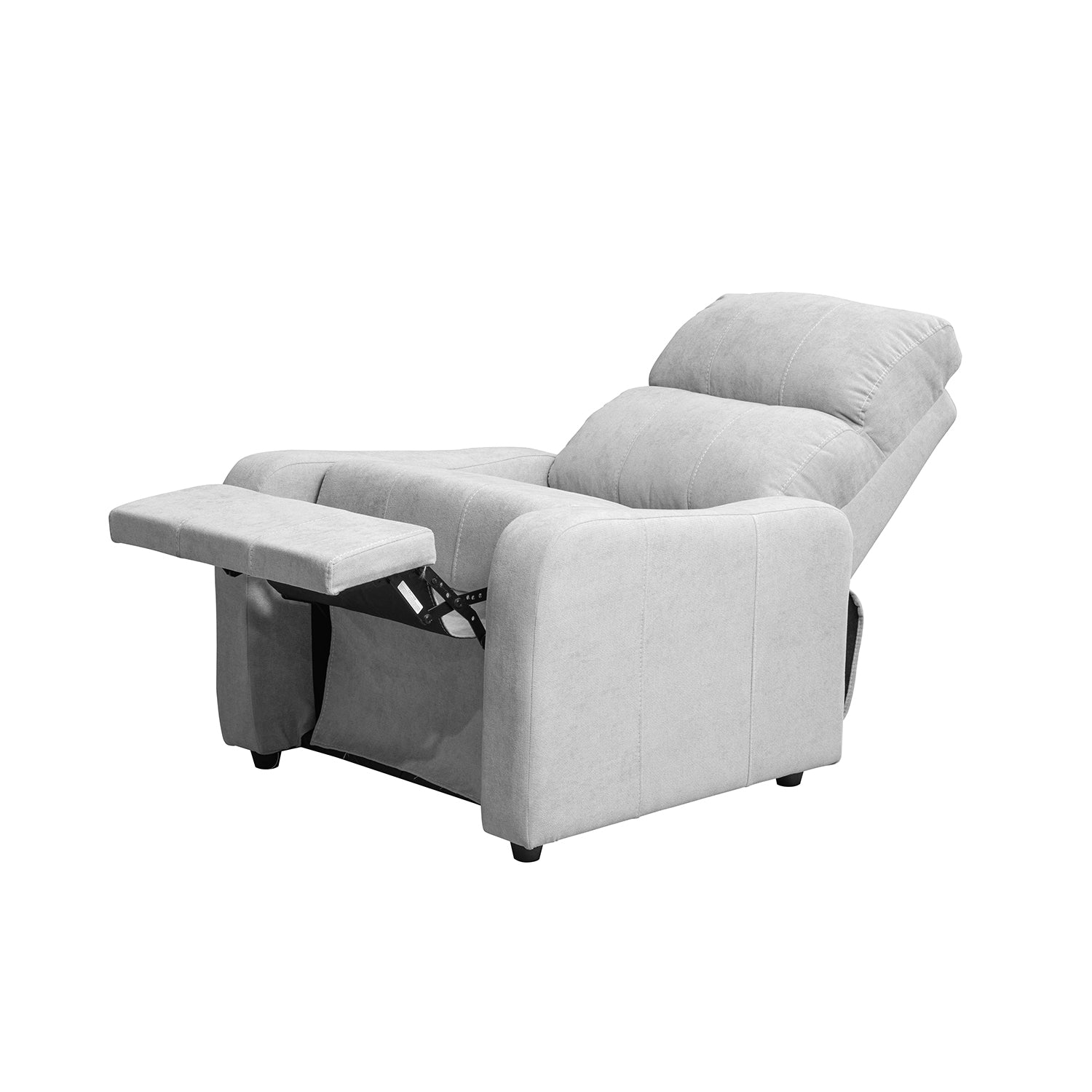 Combo Panel De Tv Pier 133X132X31 Off White + Silla Reclinable Daytona Kazan Plata