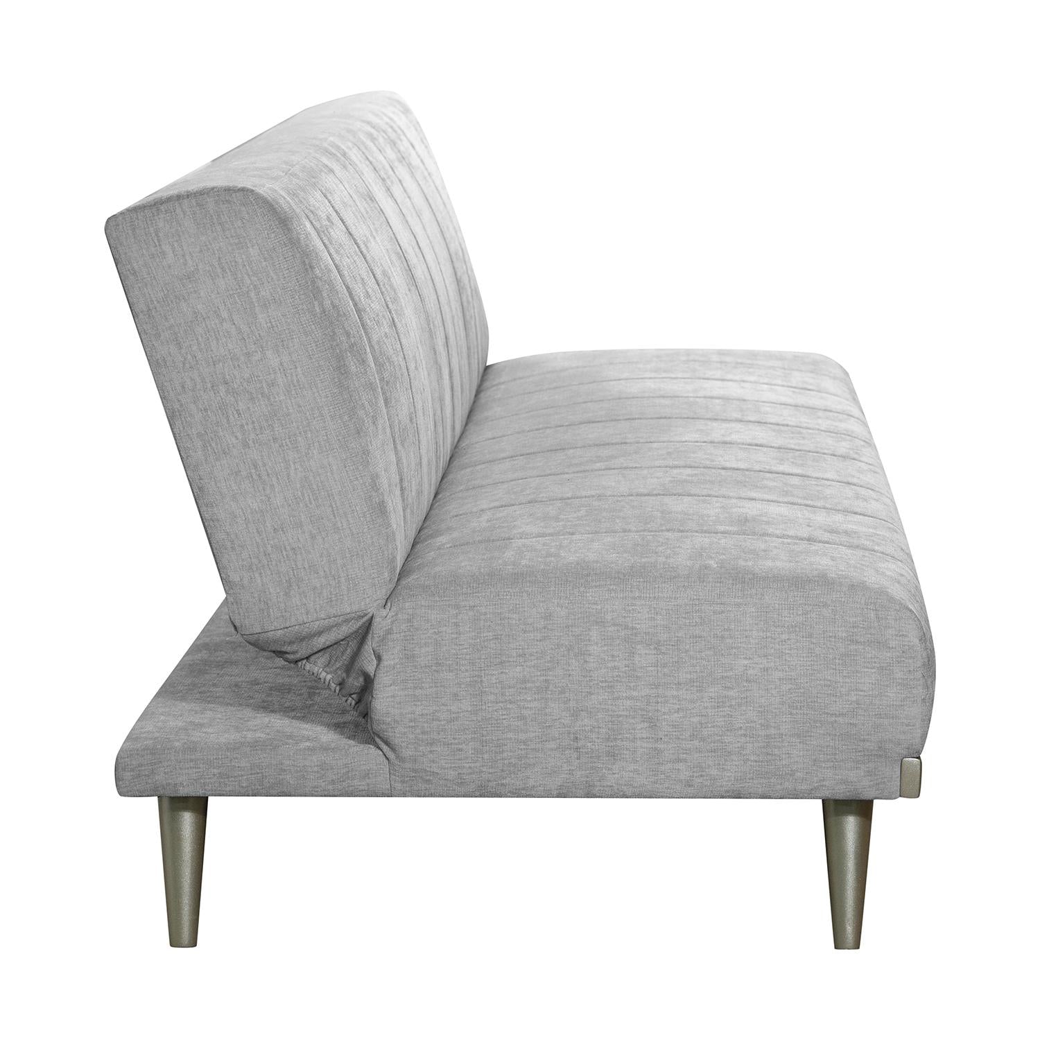 Combo Sofacama Denzel Ainoa Plata, Champaña + Centro de Entretenimiento Luka 160X148X37 Offwhite, Marmol