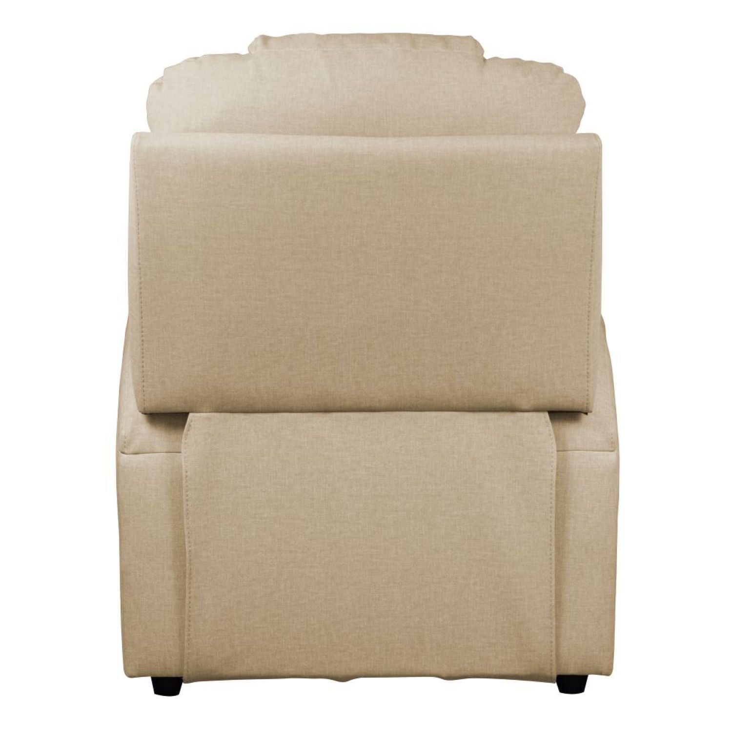 Combo Panel de Tv 182X150X34 Lugano Natural, Offwhite + Silla Reclinable Matti Eurolino Marfil