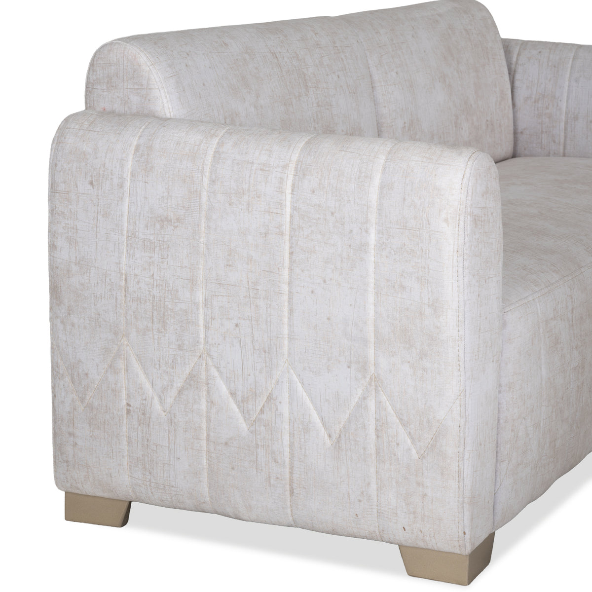 Combo Sala Rinconera Noah Estocolmo Blanco, Champaña + Comedor 4 Puestos Walcot Estocolmo Blanco, Champaña 4 Sillas