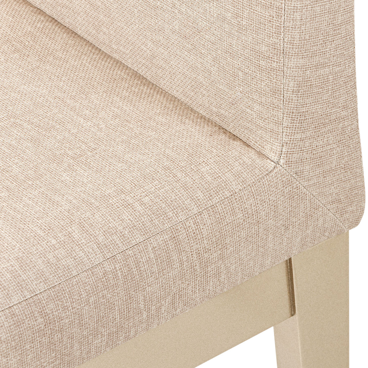 Combo Sala Rinconera Montier Beige, Champaña + Comedor 4 Puestos Cannes Eurolino Marfil, Champaña
