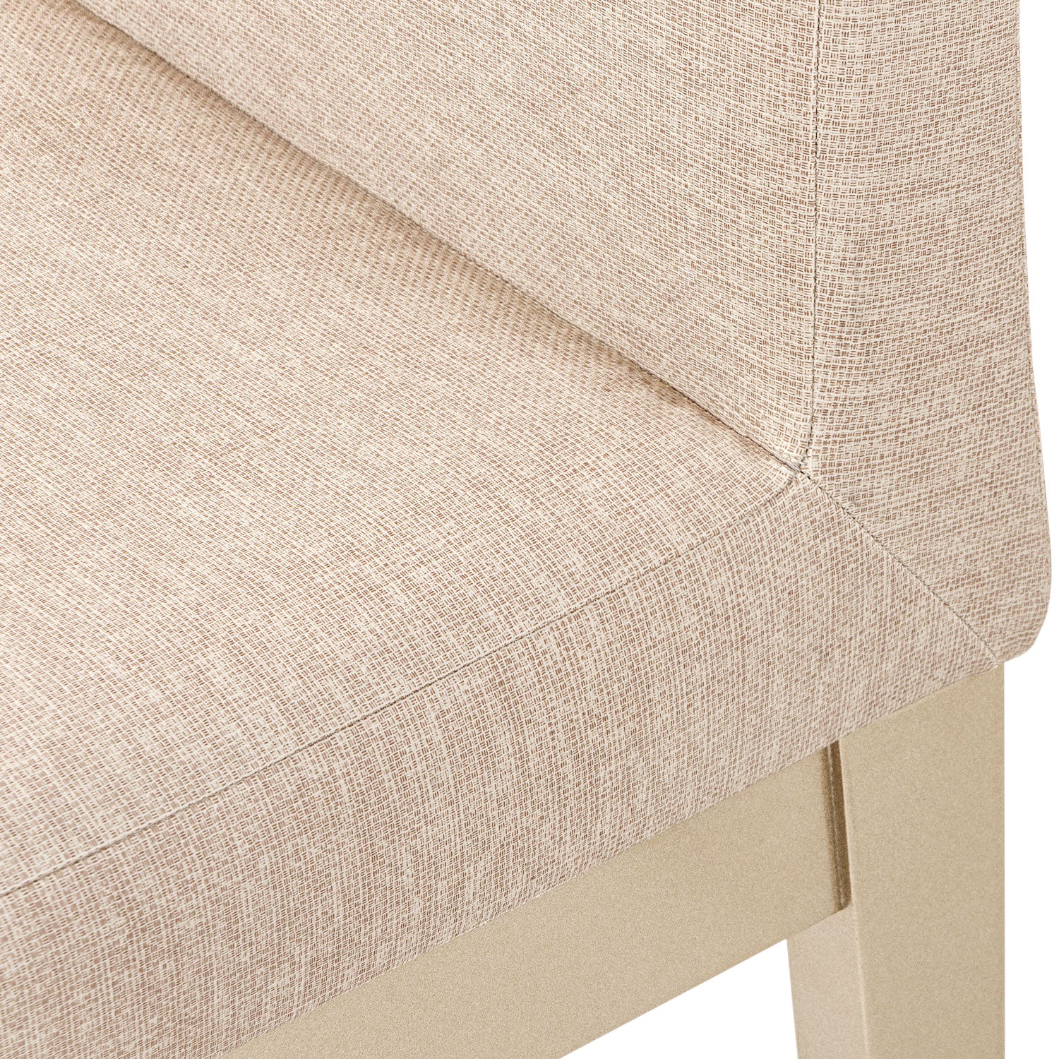 Combo Sala Rinconera Montier Beige, Champaña + Comedor 4 Puestos Cannes Eurolino Marfil, Champaña