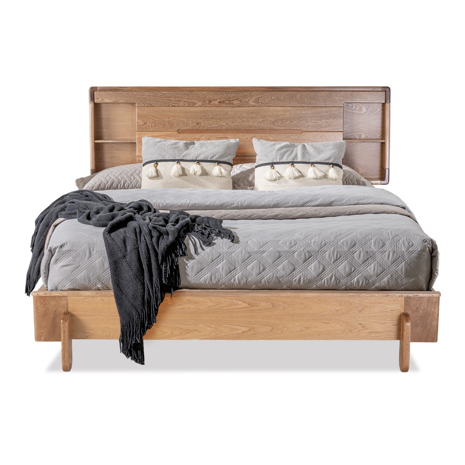 Combo Cama Doble Dublin Natural + Colchon Elite