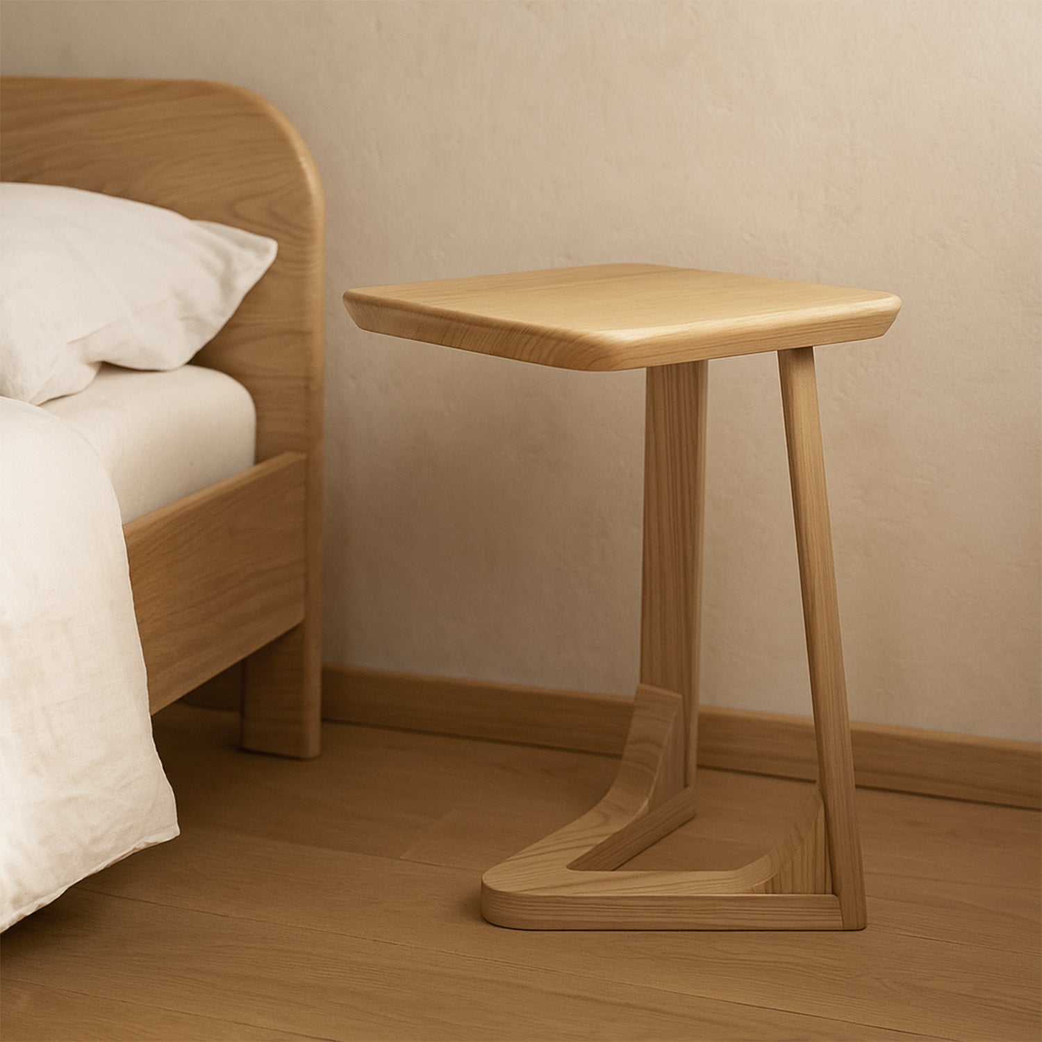 Combo Cama Queen Fox Natural + Colchón Lexus Pillow Top + Nochero Artemisa Natural
