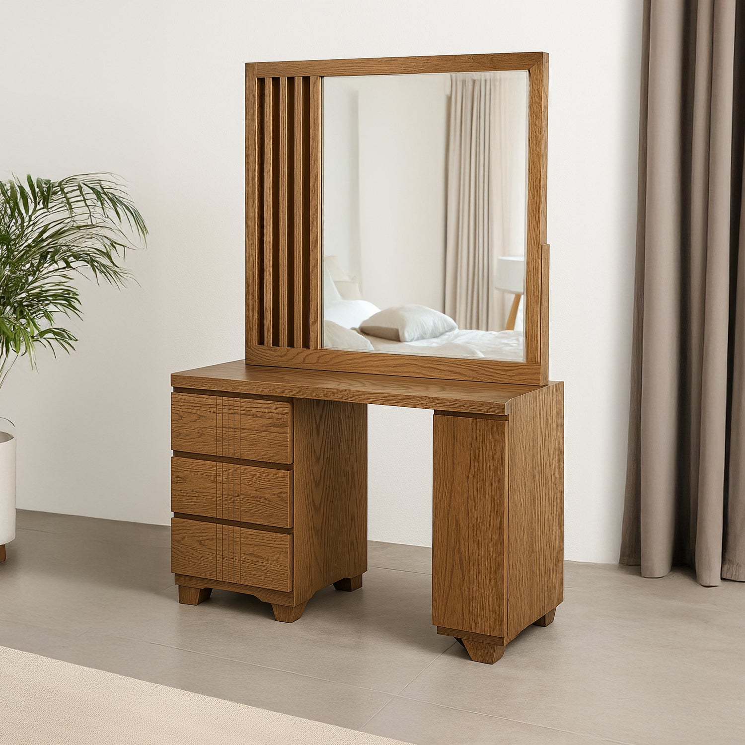 Juego de Alcoba Doble Texas Beige, Natural