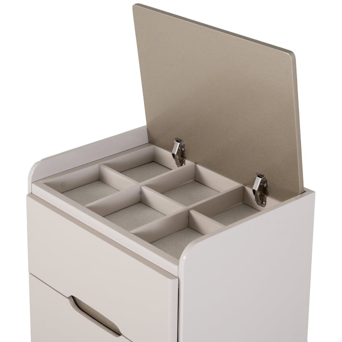 Juego de Alcoba Doble Nahim Greige, Champaña