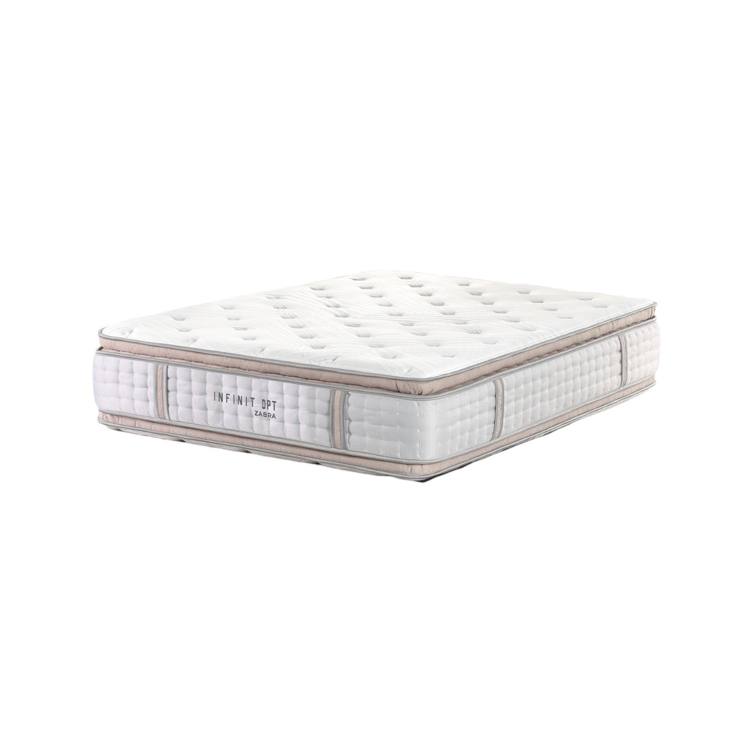 Combo Cama King Celestia Eurolino Perla, Champaña + Colchón King Infinit Pillow Top