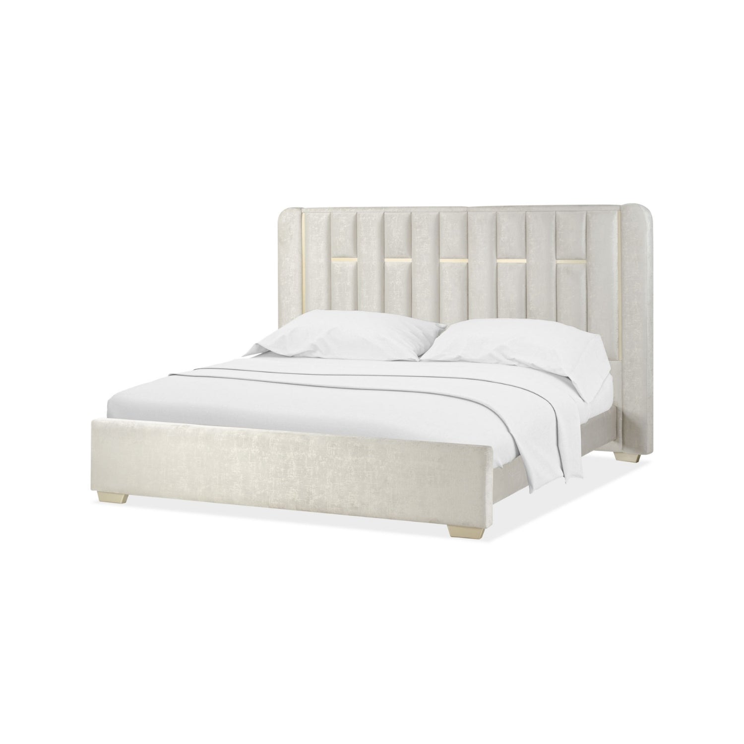 Combo Cama Queen Sevilla Crudo, Champaña + Colchón Infinit Pillow Top
