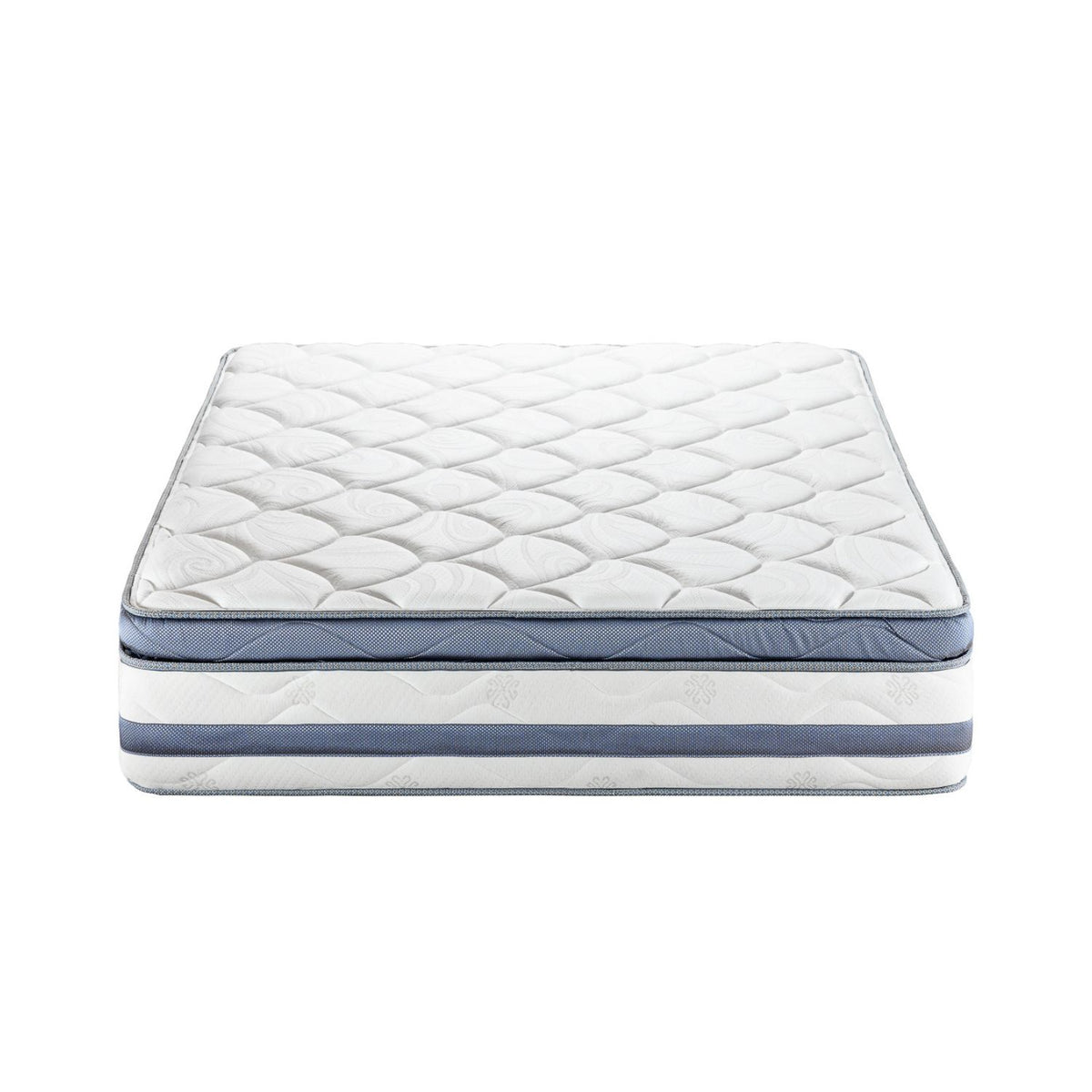Combo Cama Doble Gael Marfil, Natural + Colchón Renacer Pillow Top
