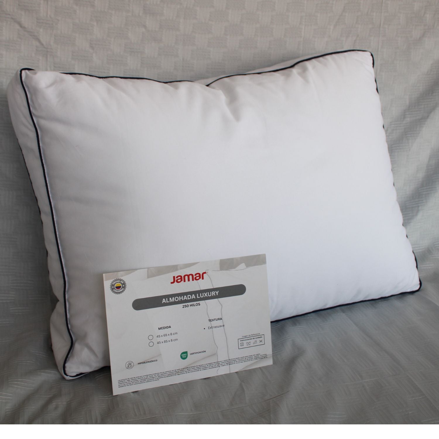 Combo Alcoba Sencillo Piero Eurolino Marfil, Natural + Colchón Siesta Orthopedic + Almohada Luxury