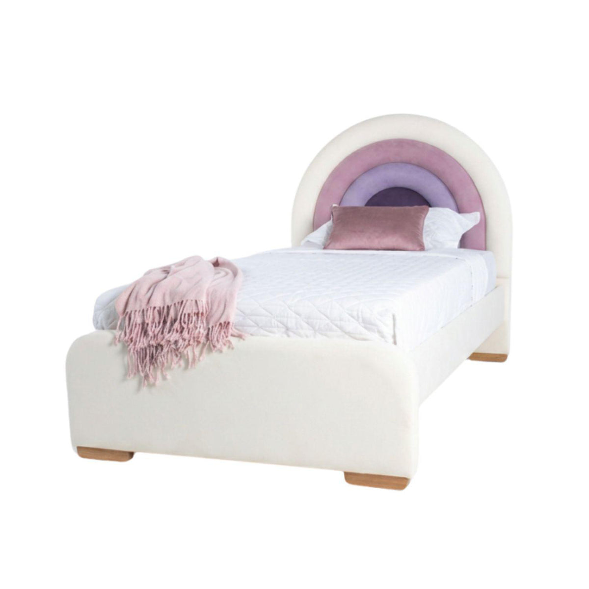 Cama 1.00 Alina Beige, Rosa, Lila, Natural