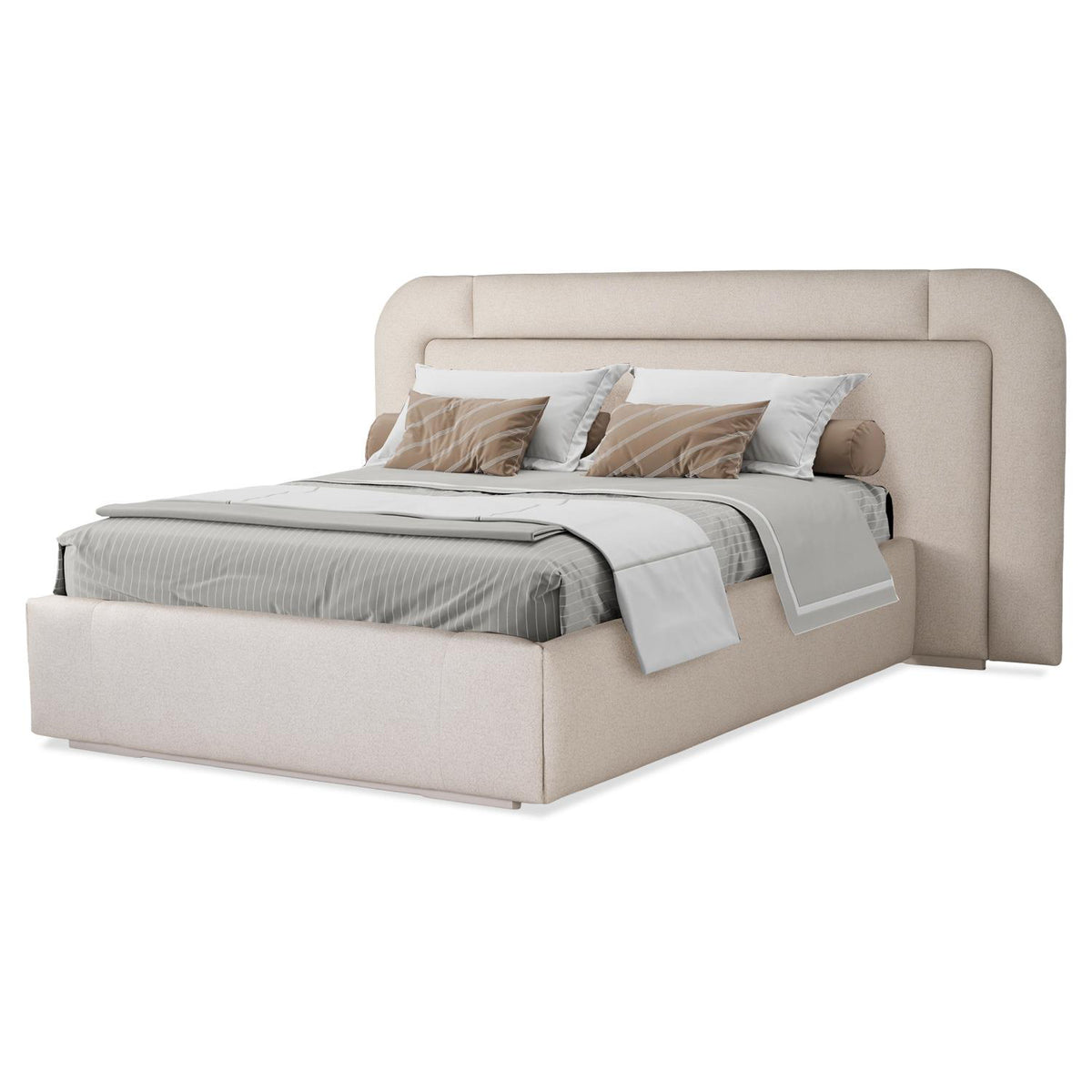 Cama 1.40 Porthos Eur Bali Beige, Off White